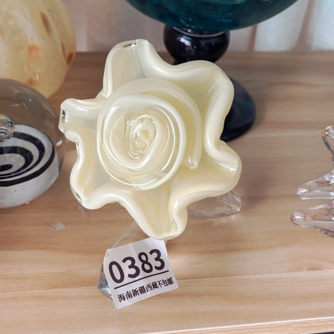 琉璃0383花摆件 花瓶摆件