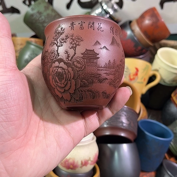 茶杯紫砂全手工紫砂主人杯