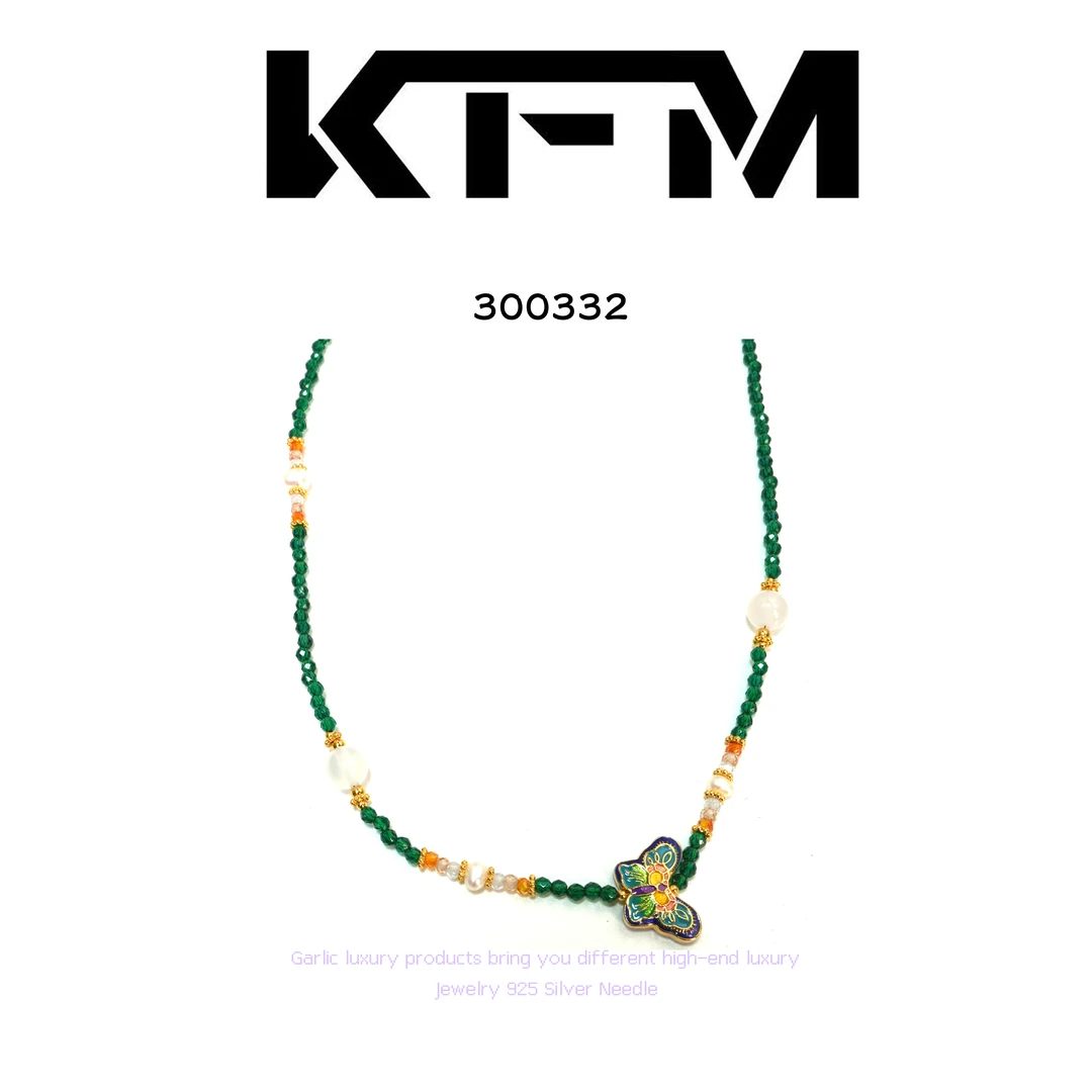 镀K金 KFM项链~300332（42+6cm）