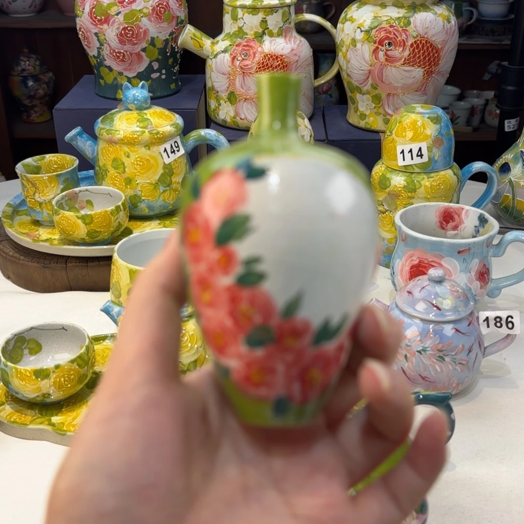 景德镇手绘高温釉下彩陶瓷茶具