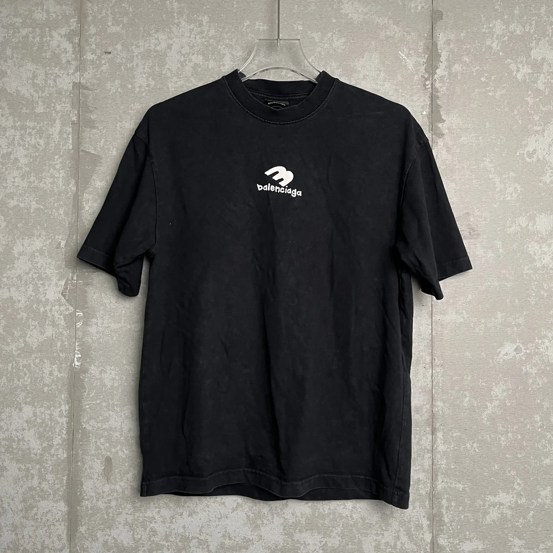 未使用 Balenciaga/巴黎世家 XXS*1/巴黎世家3b涂鸦短袖/16946