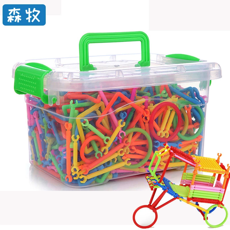 聪明棒益智拼接玩具积木 玩具幼儿园宝宝3-10岁拼搭拼插女孩礼物