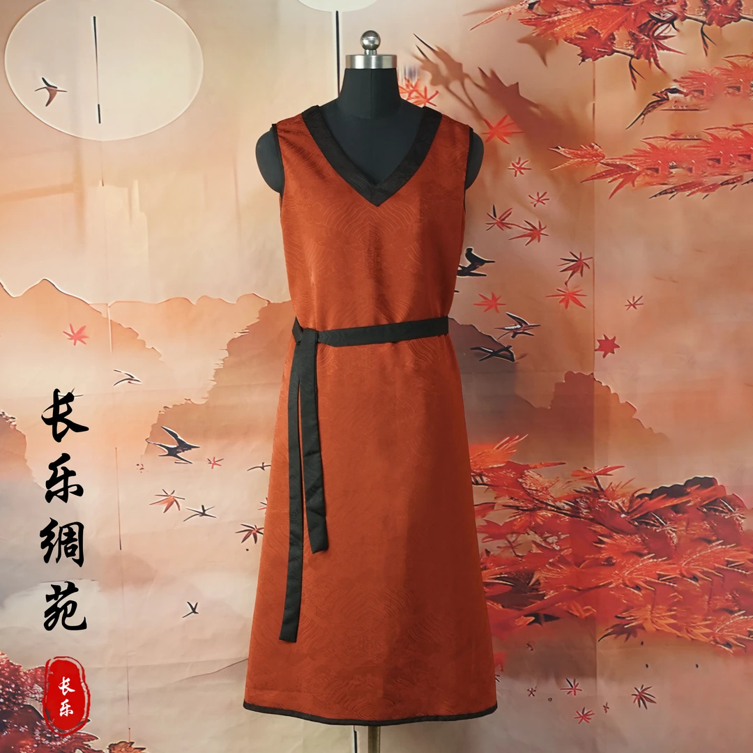【长乐绸苑】新中式休闲提花背心连衣裙（T05长乐）