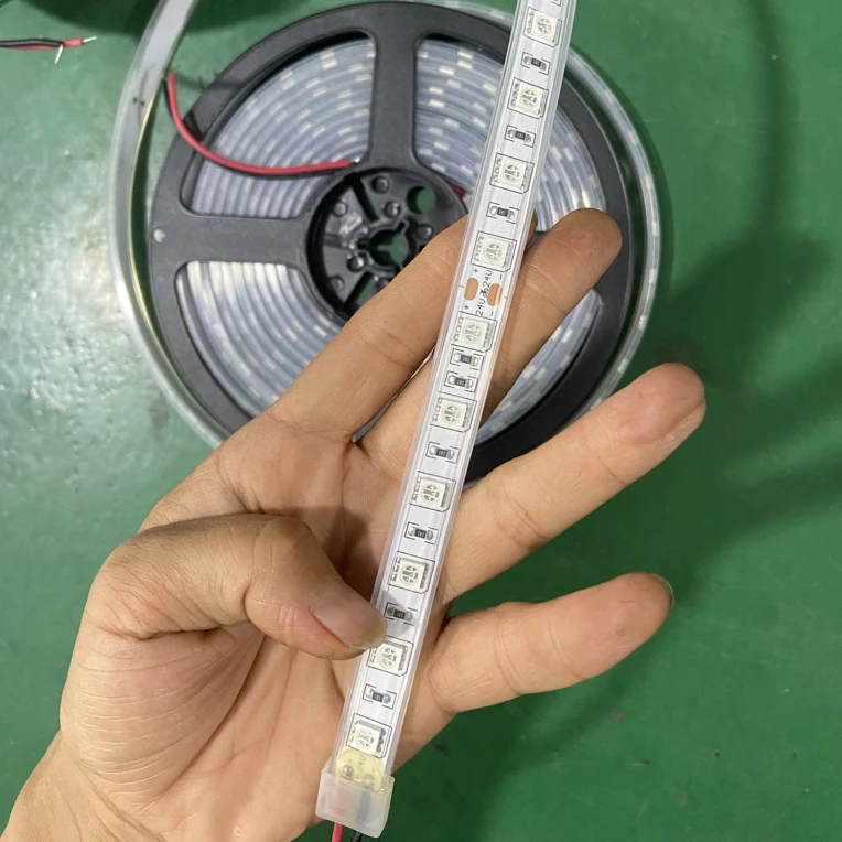 DC24v 蓝光套管防雨防水灯带发1盘（5m）
