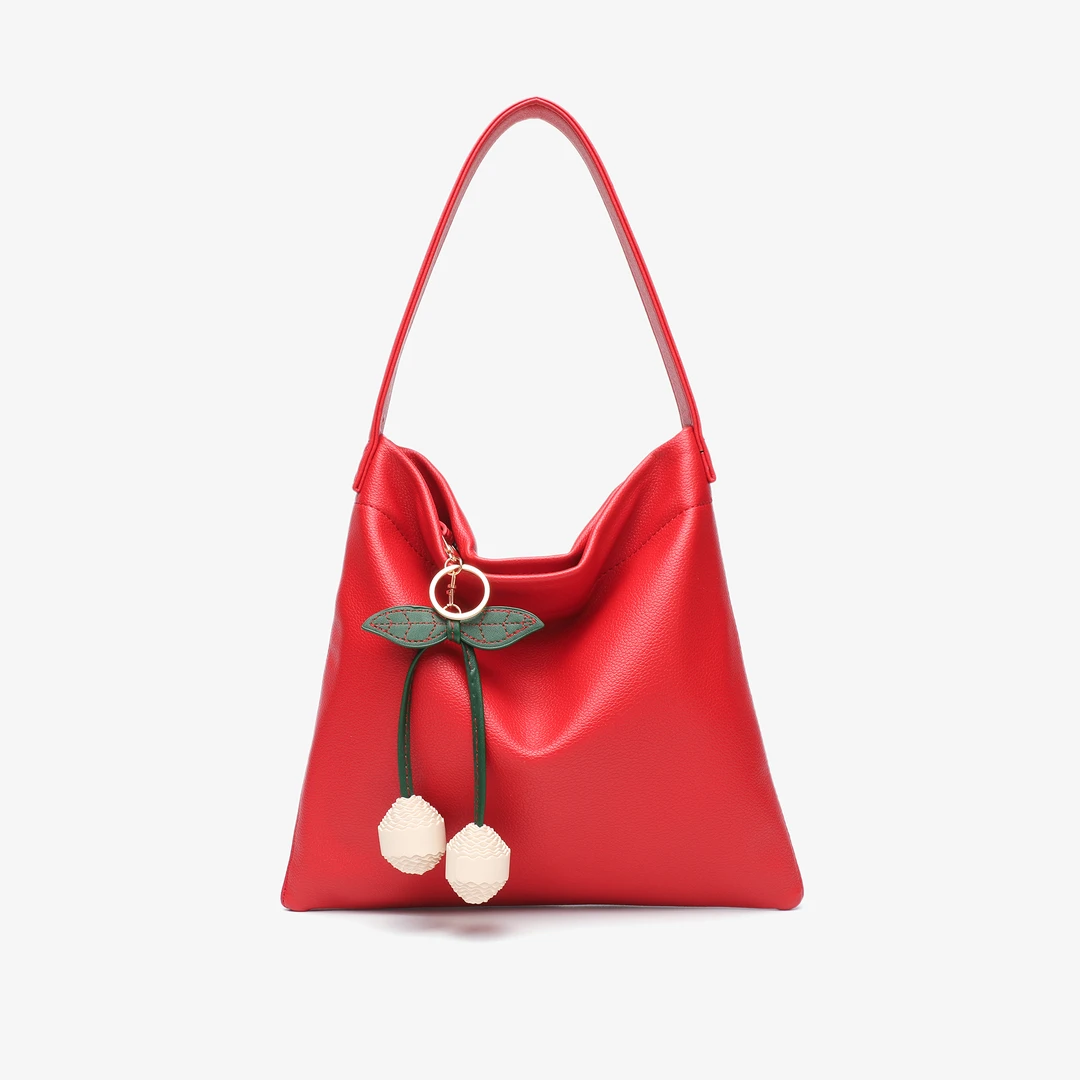 卡尔 蔻斯简约休闲水桶包CK25603L红色