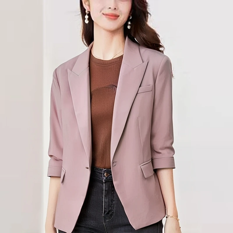 04F1显瘦西装气质 休闲百搭夏季新款