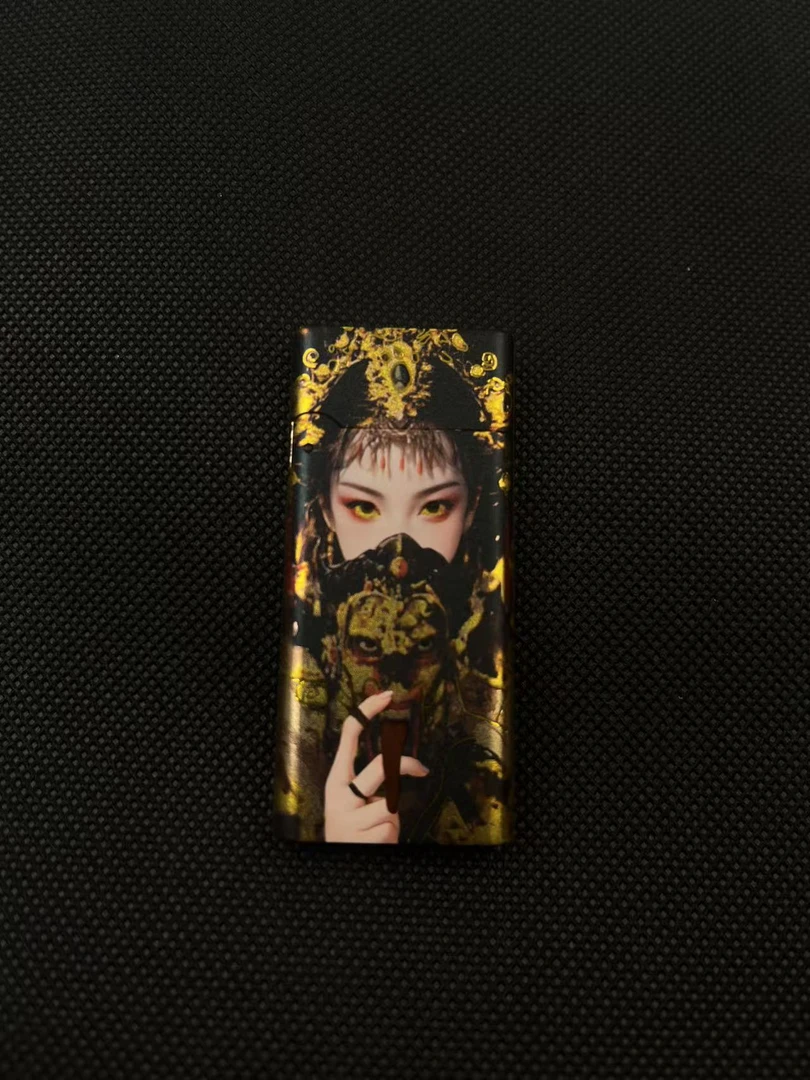 珐琅彩扎基拉姆超薄二代防风创意煤油打火机