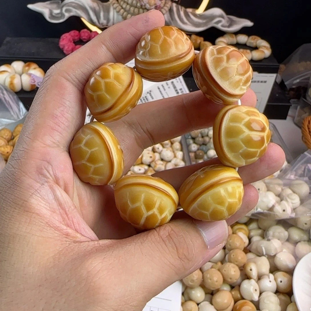 菩提根/象牙果吊坠微瑕疵炭烤富甲手捻1个