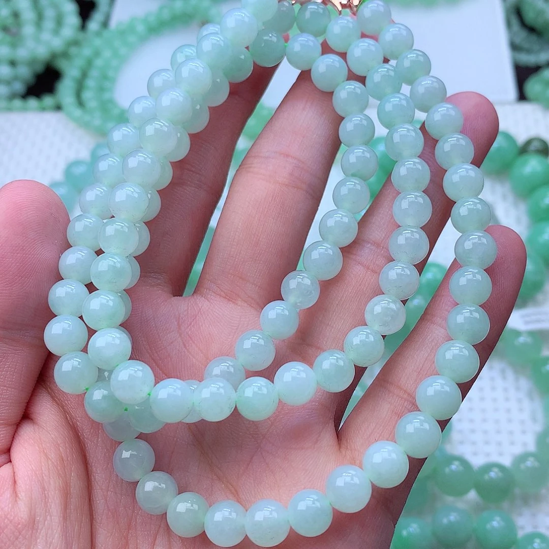 翡翠未镶嵌毛衣链