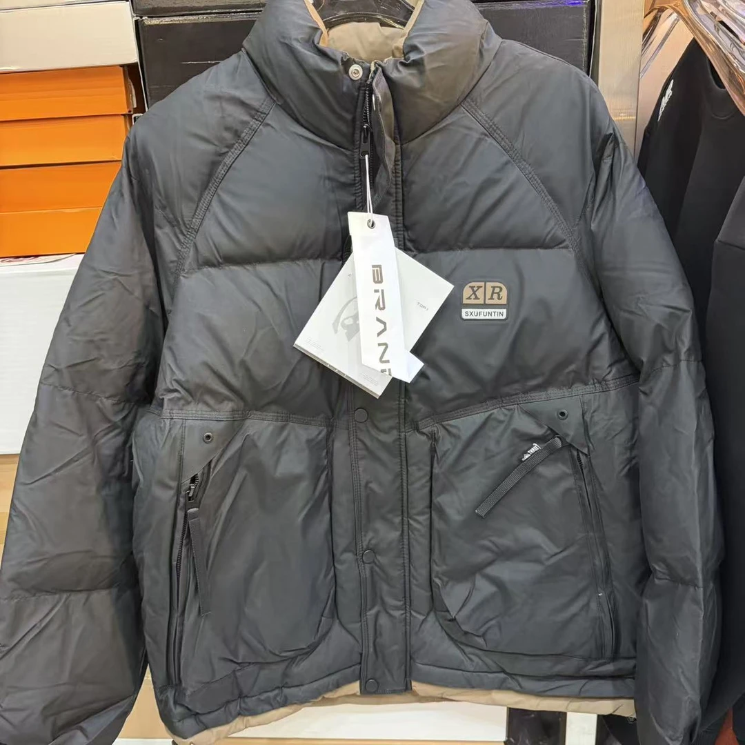 9865-冬季百搭潮牌时尚男女同款保暖加厚加绒羽绒服-G