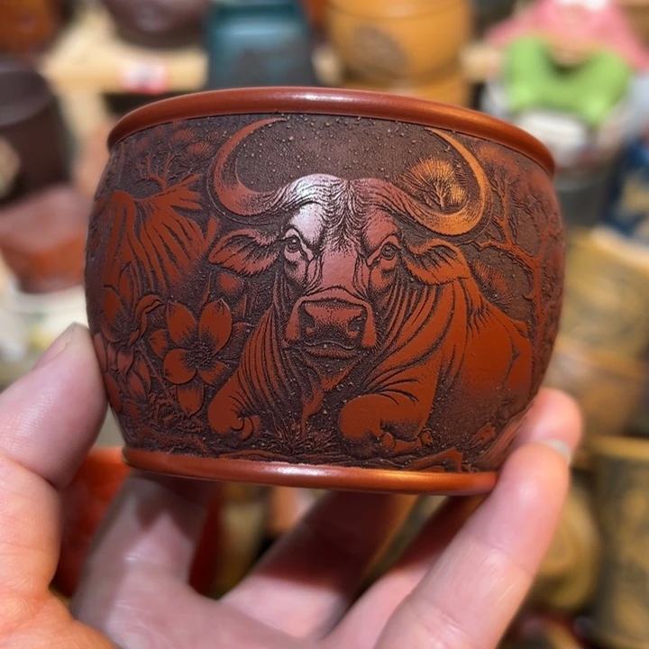 茶杯紫砂宜兴紫砂主人杯