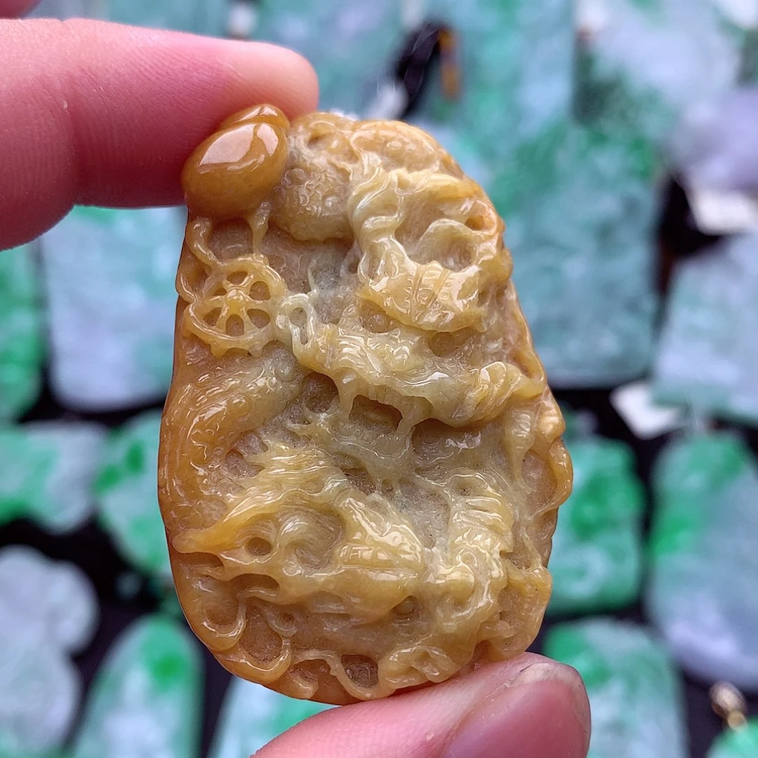 翡翠未镶嵌吊坠(不含链)