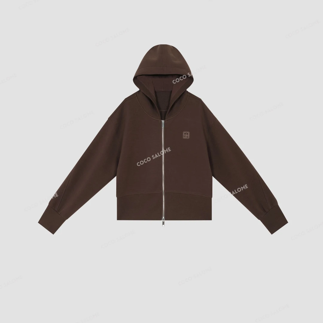 安安推荐【巧克力】澳洲长绒棉360克连帽卫衣外套BL-WYW51122220J