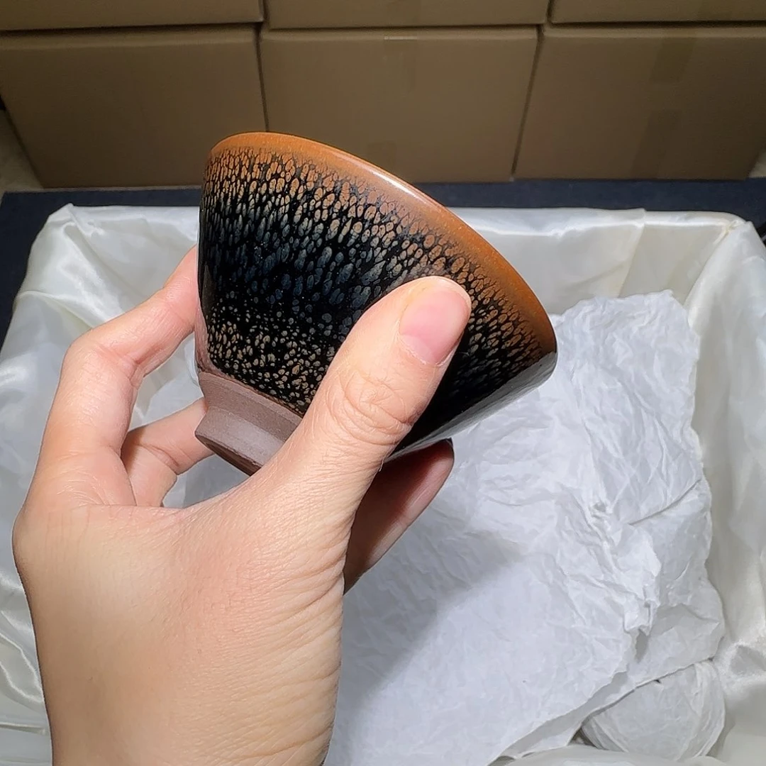 茶盏微瑕建盏，介意勿拍