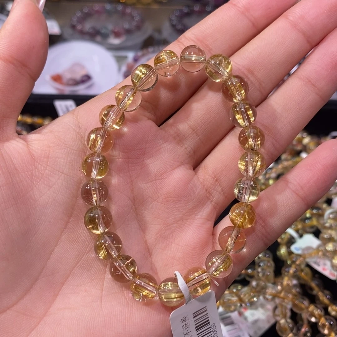水晶手串未镶嵌金钛晶8+