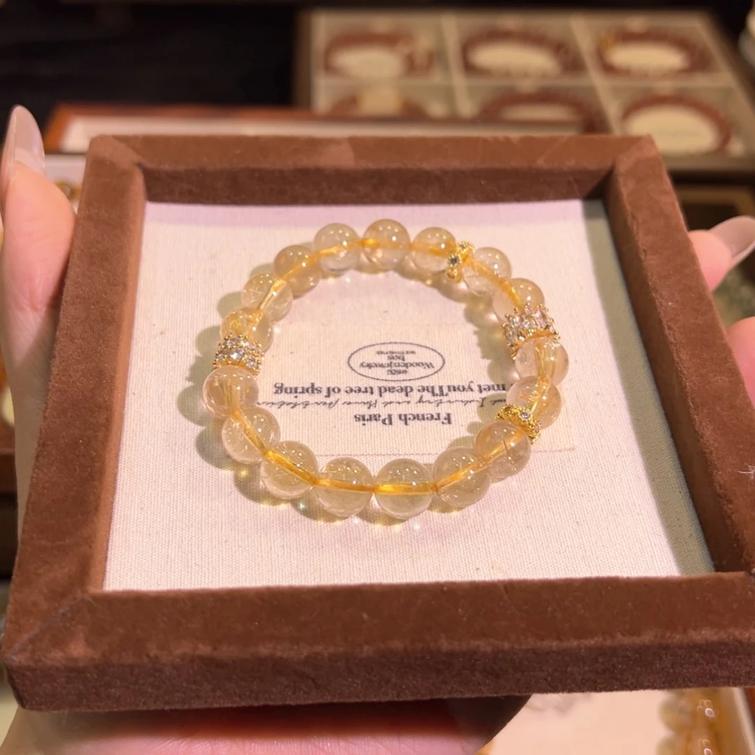 水晶手链未镶嵌金发晶