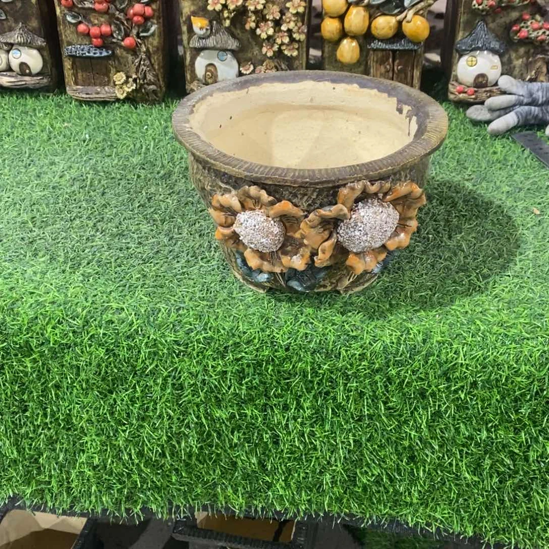 红陶青藤花器多肉花盆