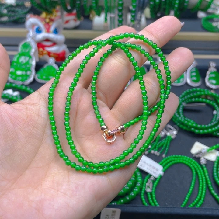 翡翠未镶嵌颈饰项链3