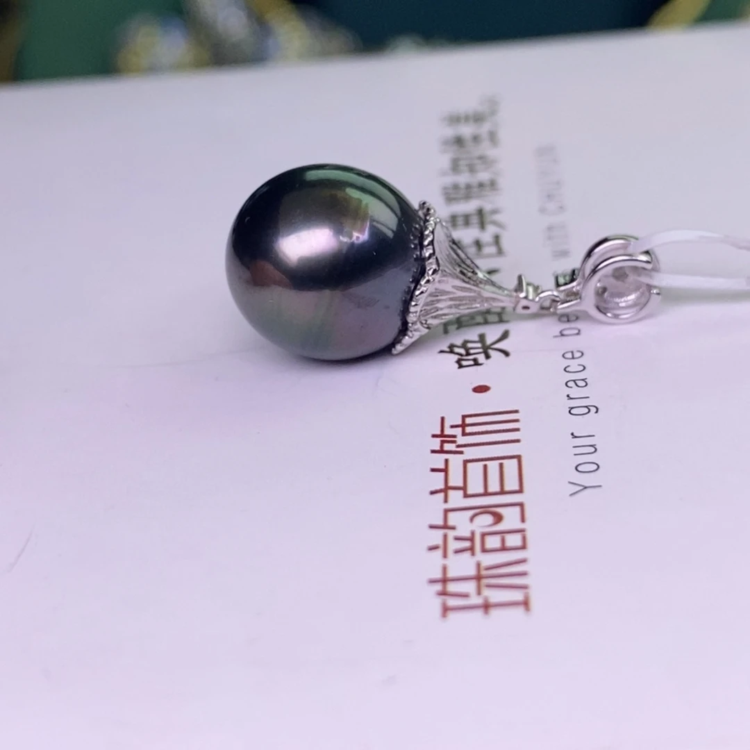 颈饰银S925镶嵌海水珍珠
