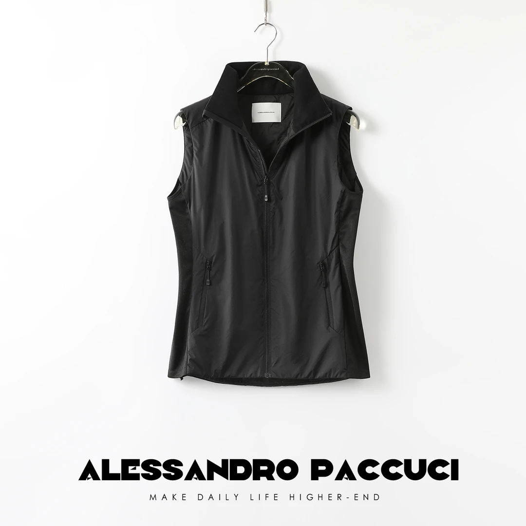 【孤品不退换】24389X【简约生活美学】】防风防水时尚夹棉马甲2024秋