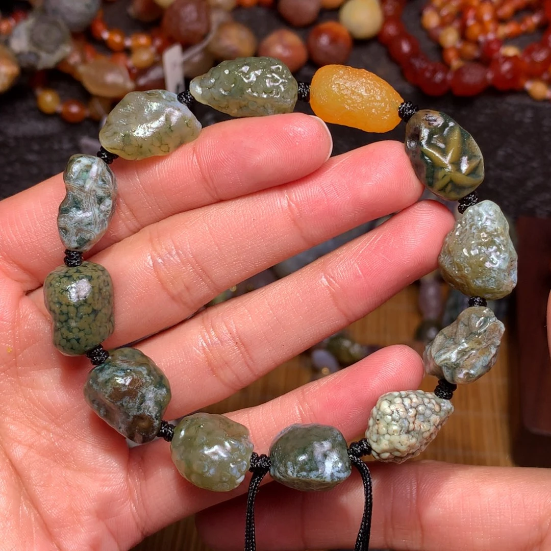 未镶嵌玛瑙/玉髓珠宝半成品