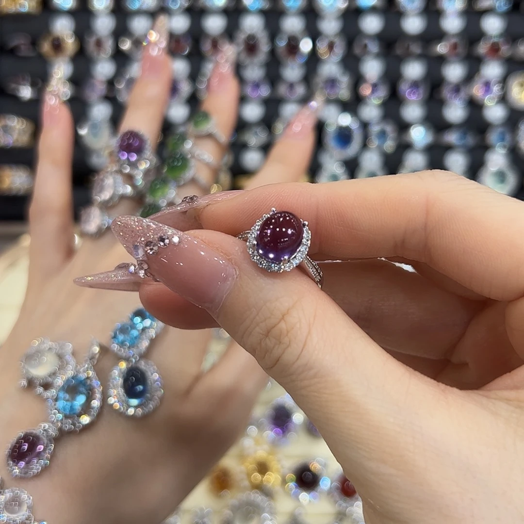 金色拖不保色介意慎拍银托不掉色银S925镶嵌水晶春*