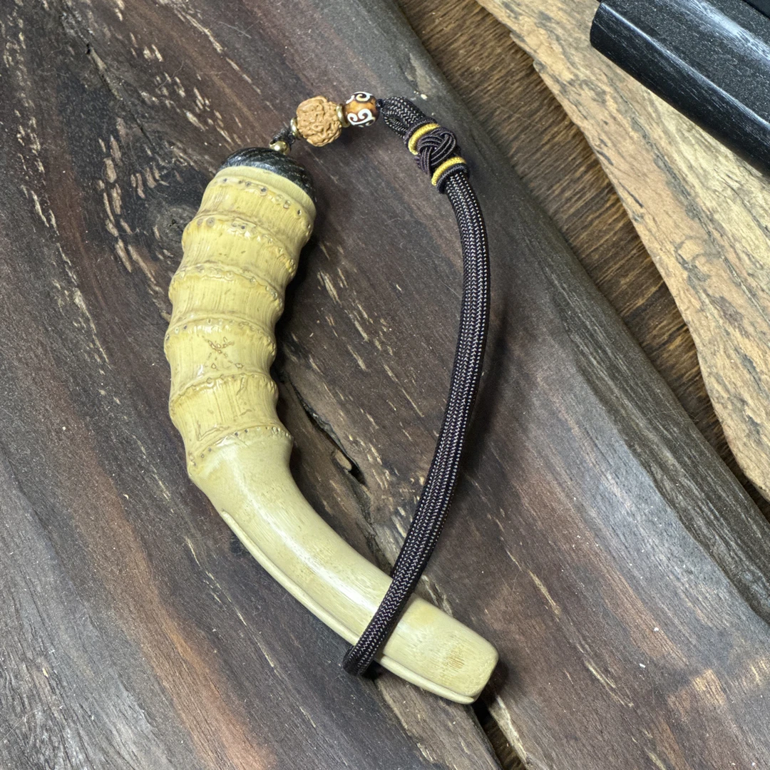 纯手工竹根烟斗清洁棒 沼泽橡木配饰