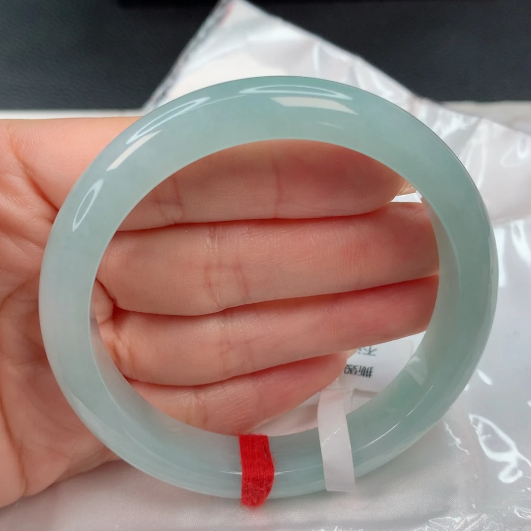 翡翠手镯未镶嵌57-58薄荷绿