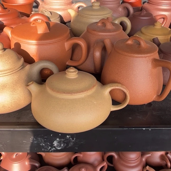 茶壶紫砂封釉寒江150cc