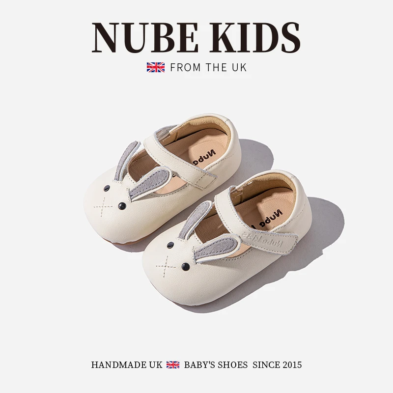 NUBEKIDS头层牛皮女童公主鞋春夏季新款单鞋真皮软底皮鞋N23-3218