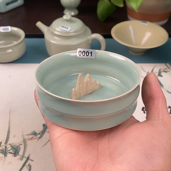 汝瓷0001瑕疵普洱杯……