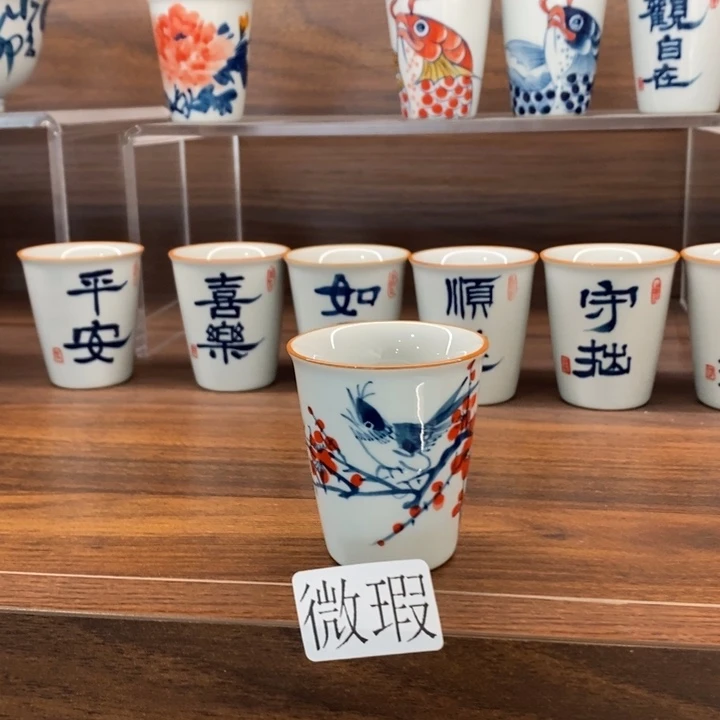 釉下老陶泥手工绘制