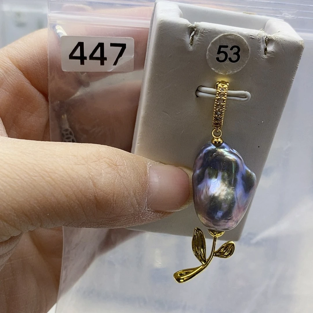 颈饰合金淡水珍珠