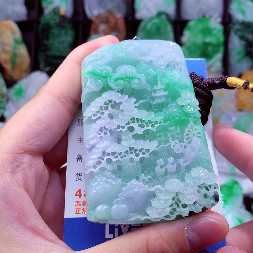 【闪购商品】翡翠颈饰未镶嵌挂件