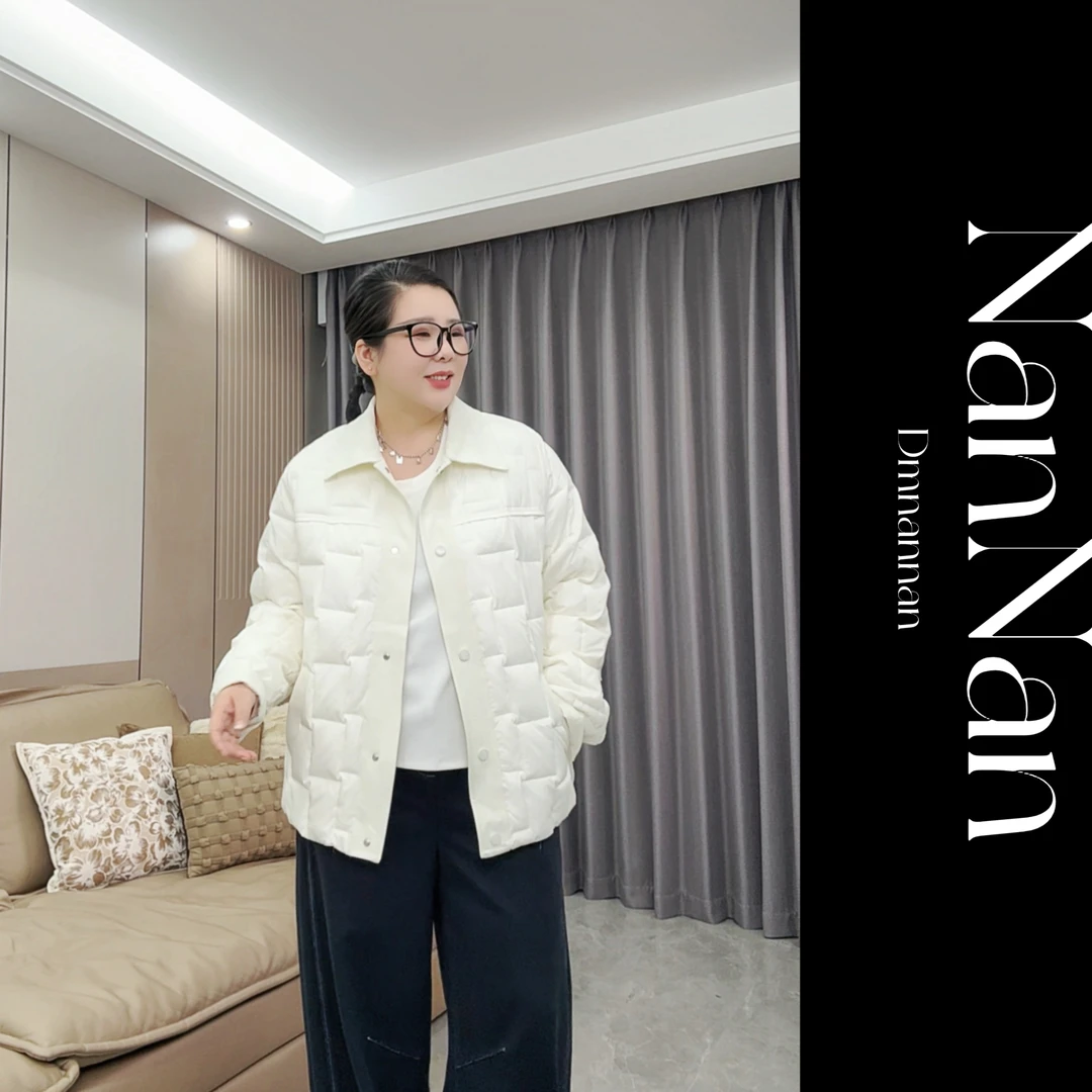 【楠楠推荐】初冬新款百搭显瘦翻领简约（棉服）外套C6065