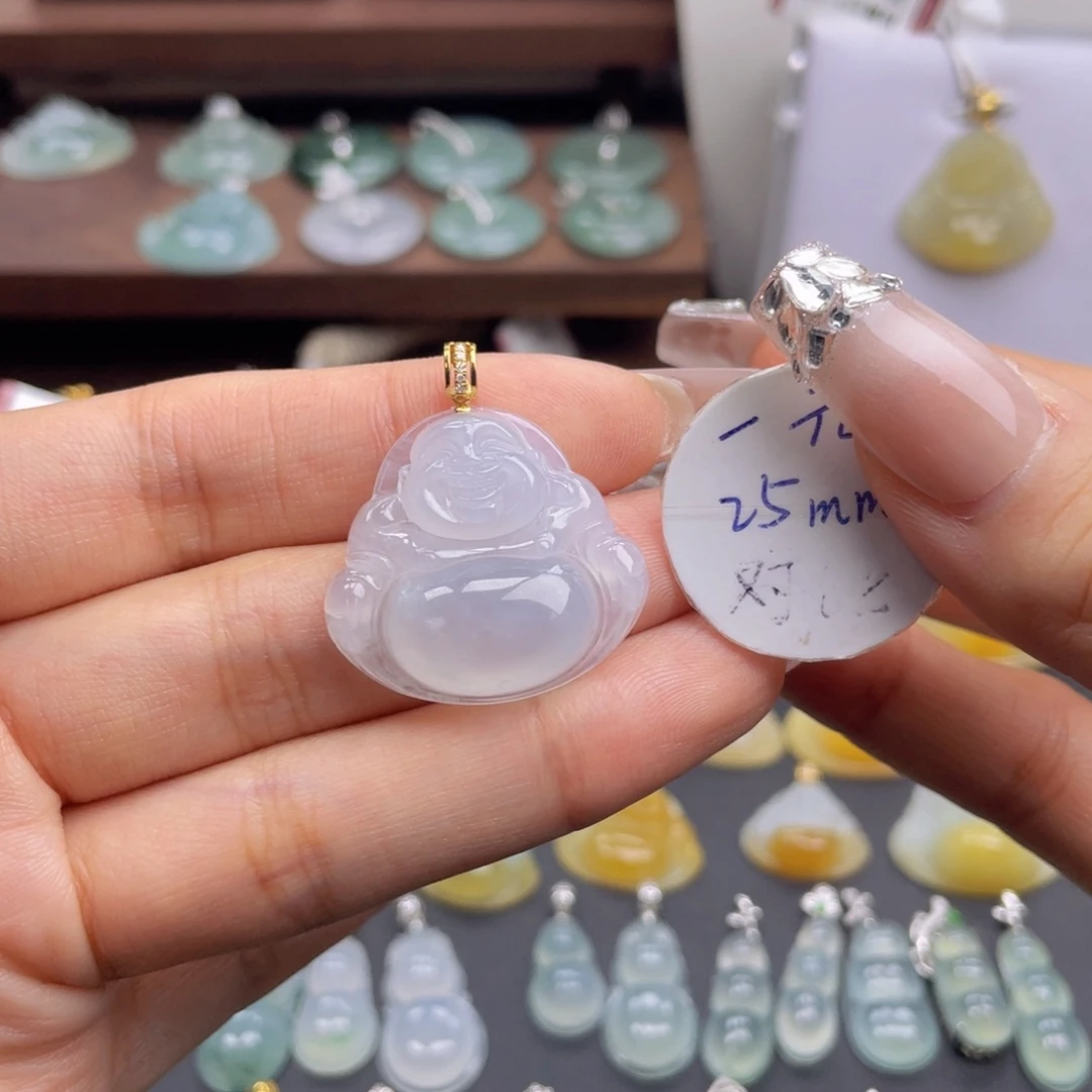 颈饰未镶嵌翡翠佛公