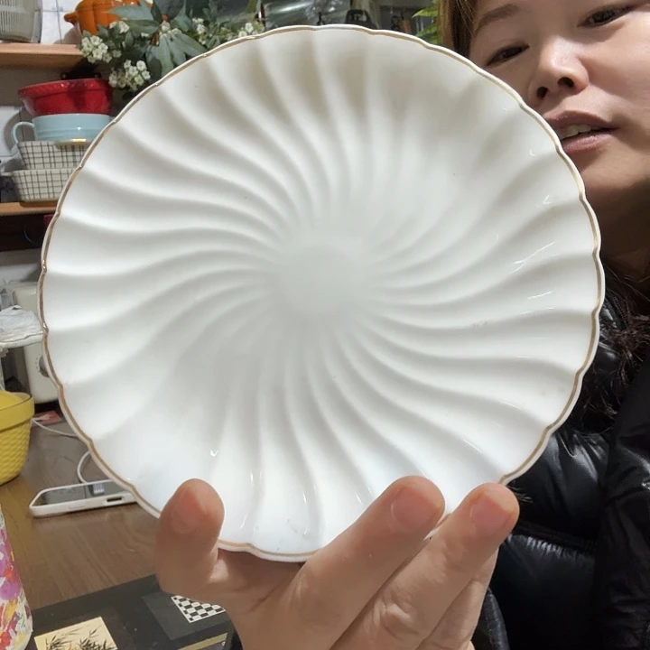骨瓷茉莉小姐南瓜碟子不挑瑕疵两个