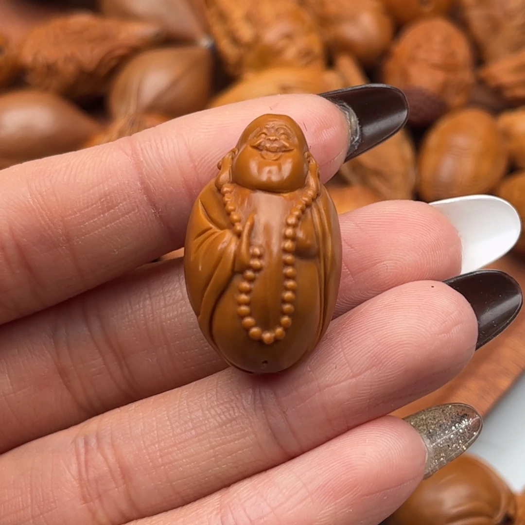 橄榄核吊坠大光背弥勒