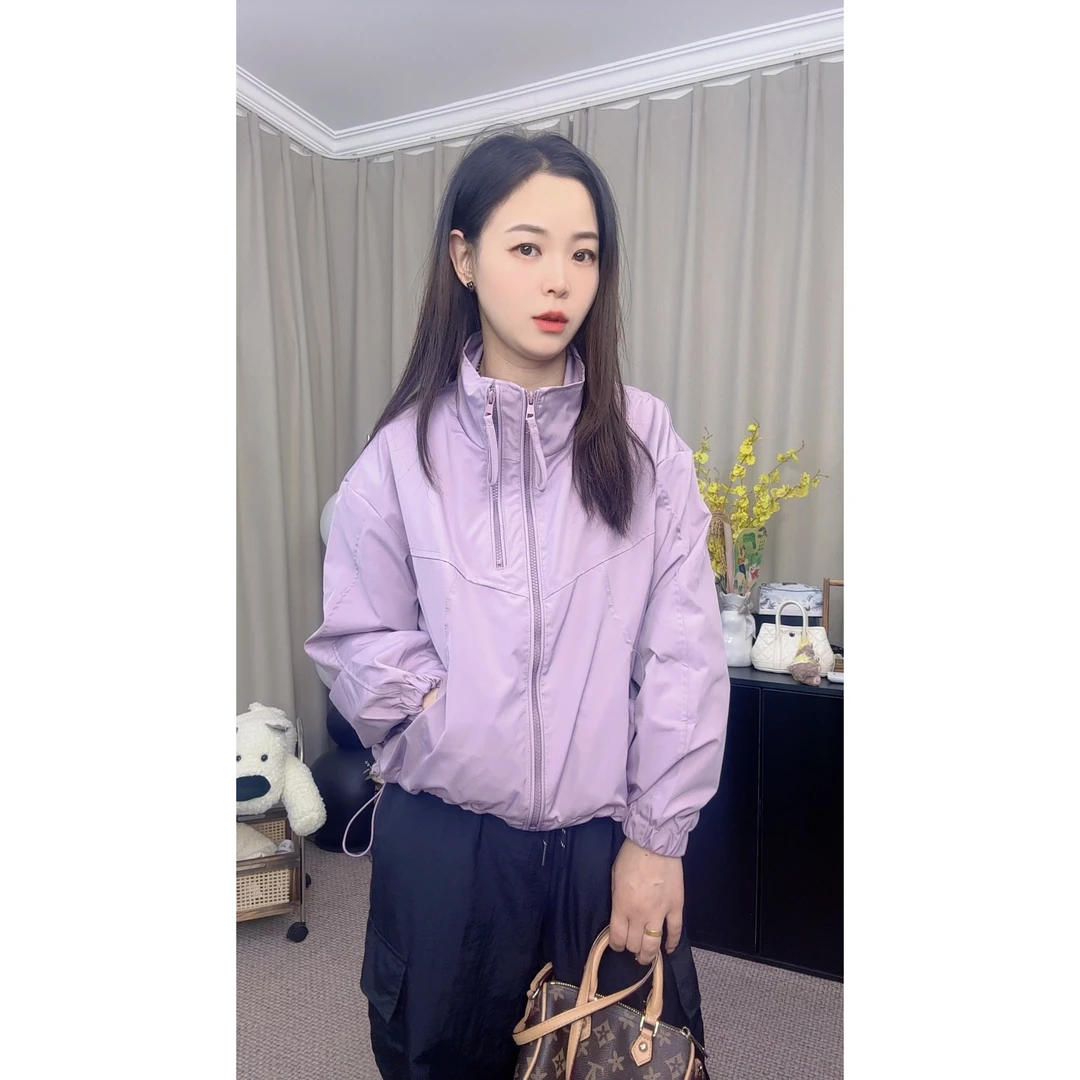 学院风立领棒球服外套女春季2025年新款小个子超好看工装夹克