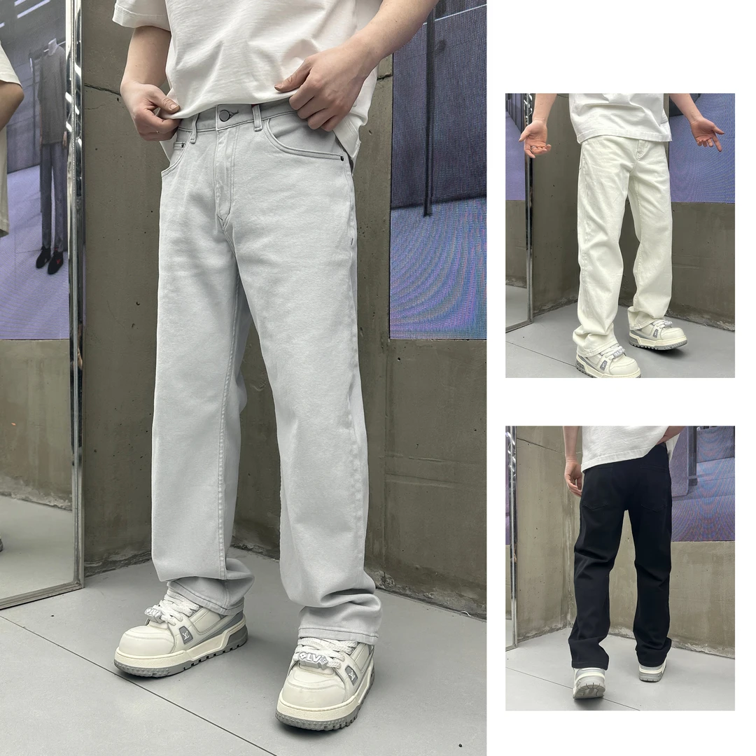 2025新款高腰男装四面弹力百搭时尚牛仔裤男士春夏潮流基础7912