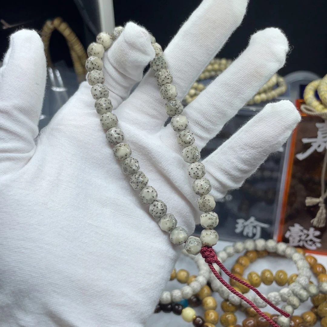 星月菩提吊坠双银款8/7满工无相手持糯冰