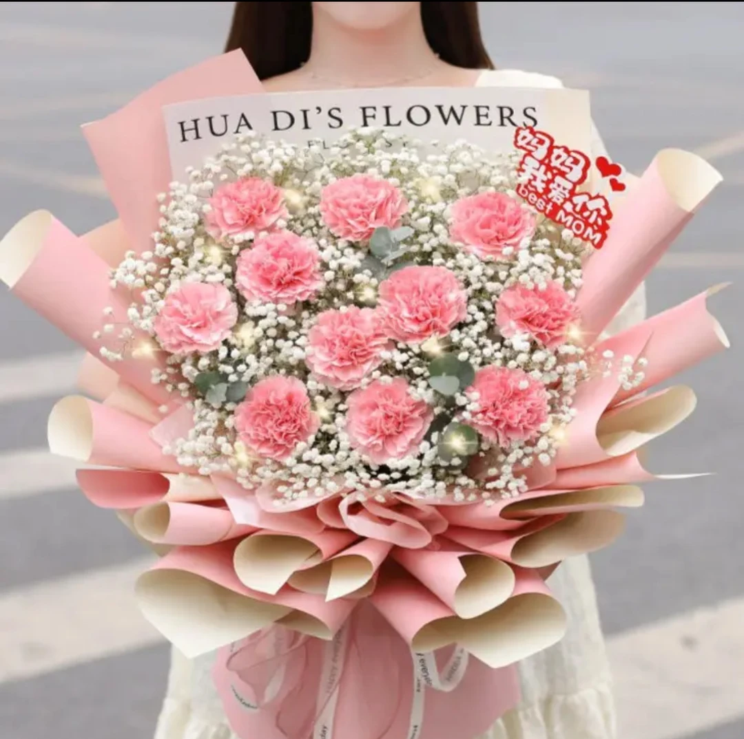 【同城配送到家】同城配送康乃馨玫瑰鲜花全国生日附近送朋友送长辈