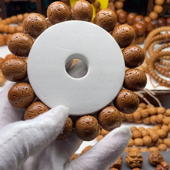 木桃核光光珠工艺品手串