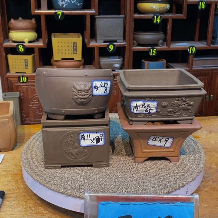 紫砂花盆紫砂花盆