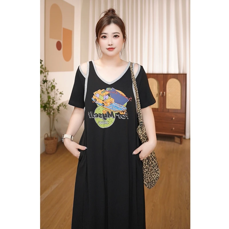 《福利清仓》每30分钟开价  大码胖mm连衣裙 66162