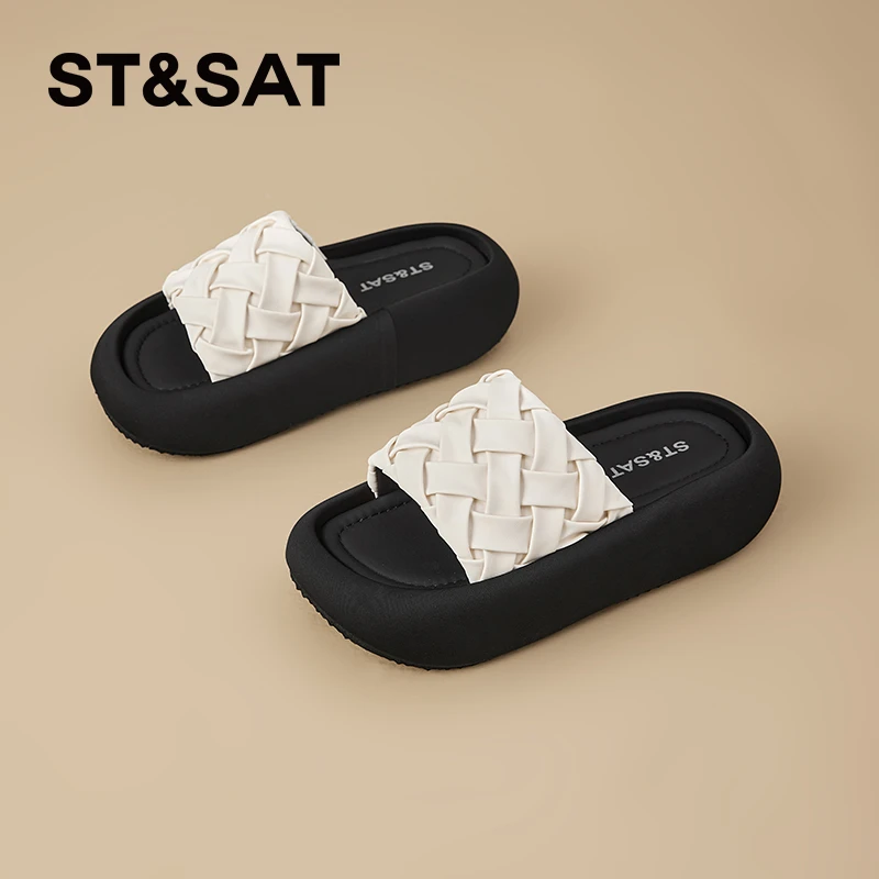 星期六拖鞋女夏季外穿2025新款爆款一字拖海边沙滩小众休闲凉拖鞋