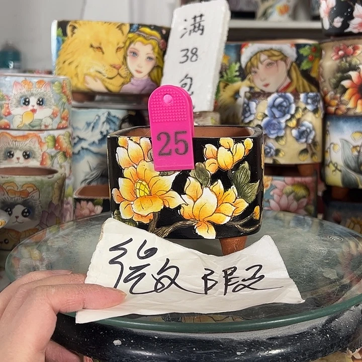 景德镇幸运花盆满38包邮