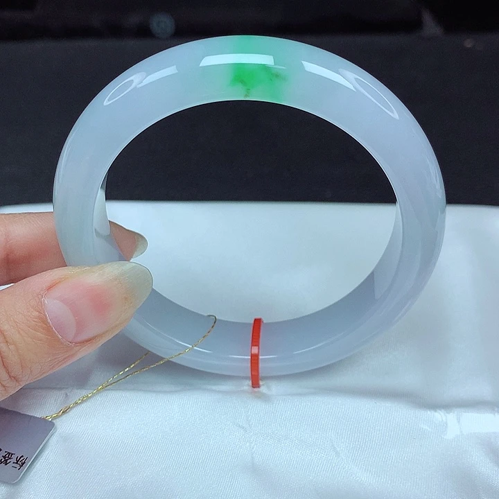 翡翠未镶嵌手镯57圈864