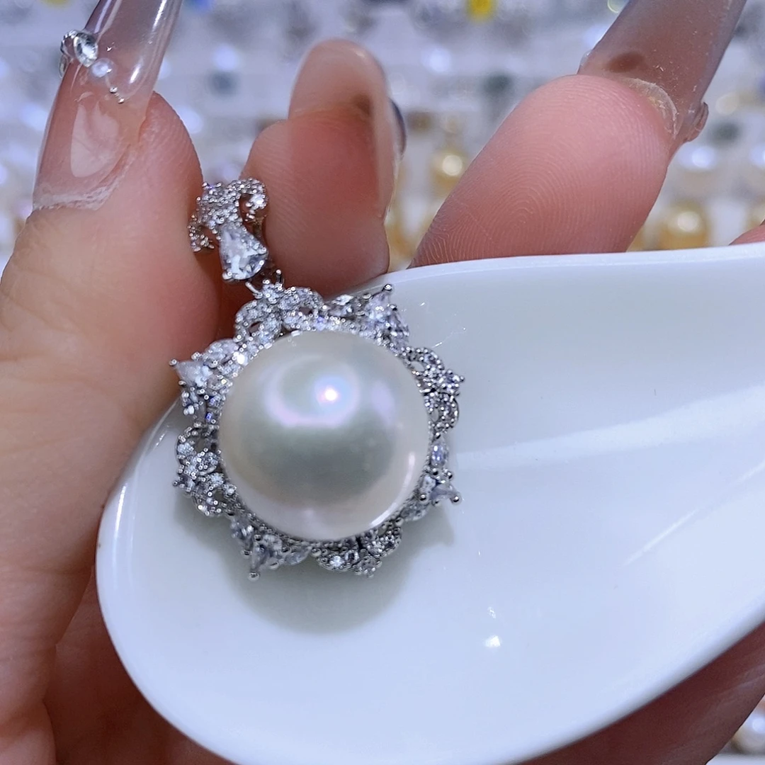 颈饰合金淡水珍珠