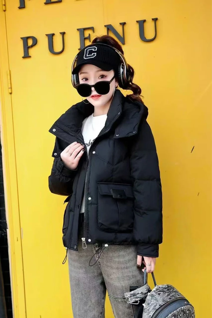 秀吻冬款百搭连帽羽绒外套2399